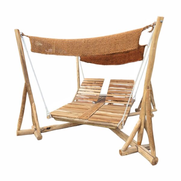 wooden swing lounger